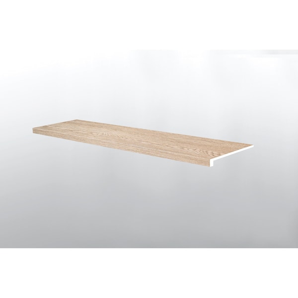 Ackland 1.25in. x 47.25in. x 12in. Parchment Pavilion Luxury Vinyl Flooring Trim Stair Tread Eased Edge, 2PK AKVTVPAPA-ST-EE - main